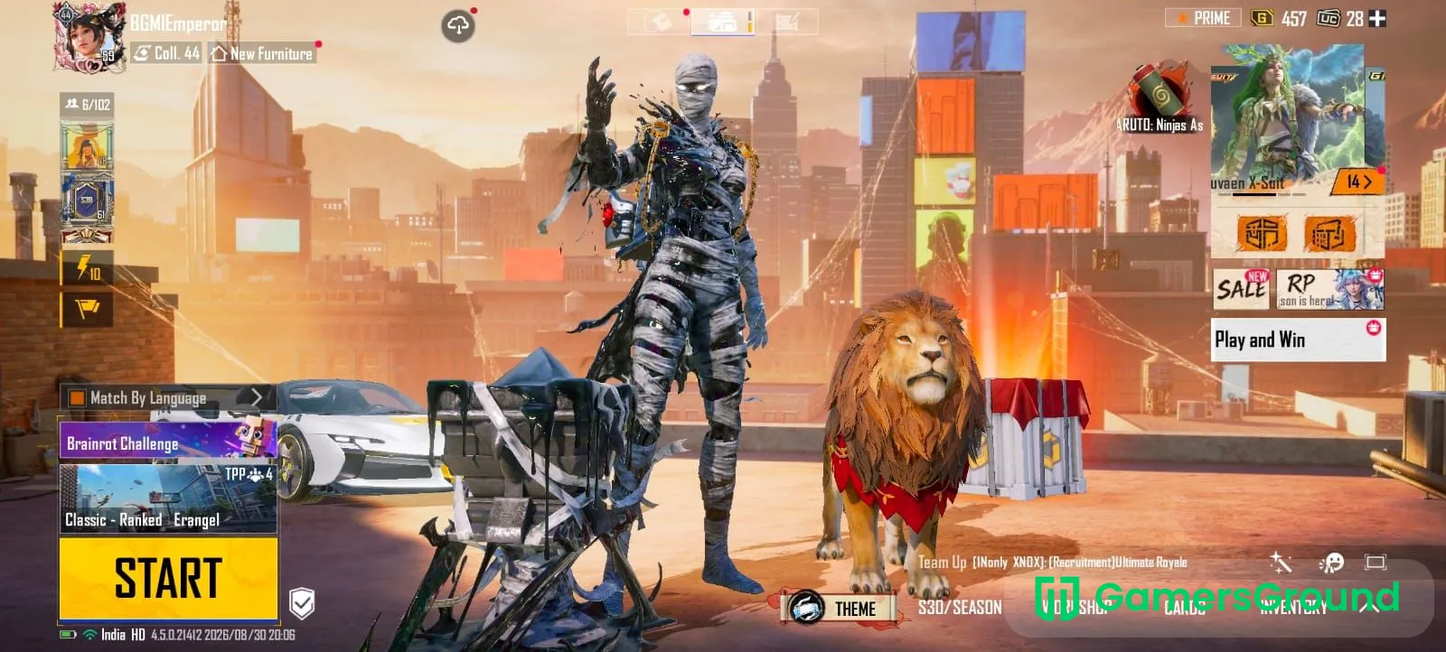 BGMI Lv.59 Account | Phoenixtra X-Suit | 21 Mythics | 15 Upgradable Guns | Ace Dominator