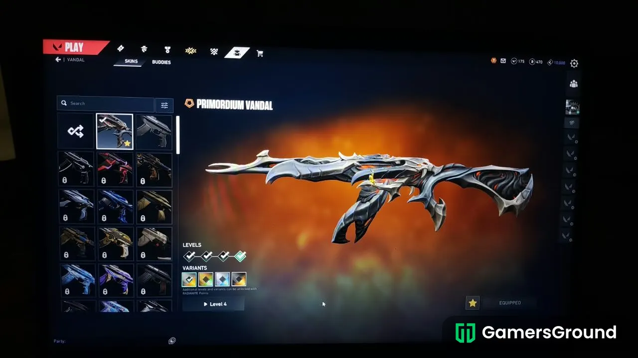 Valorant id Primodium Vandal, Singularity Phantom