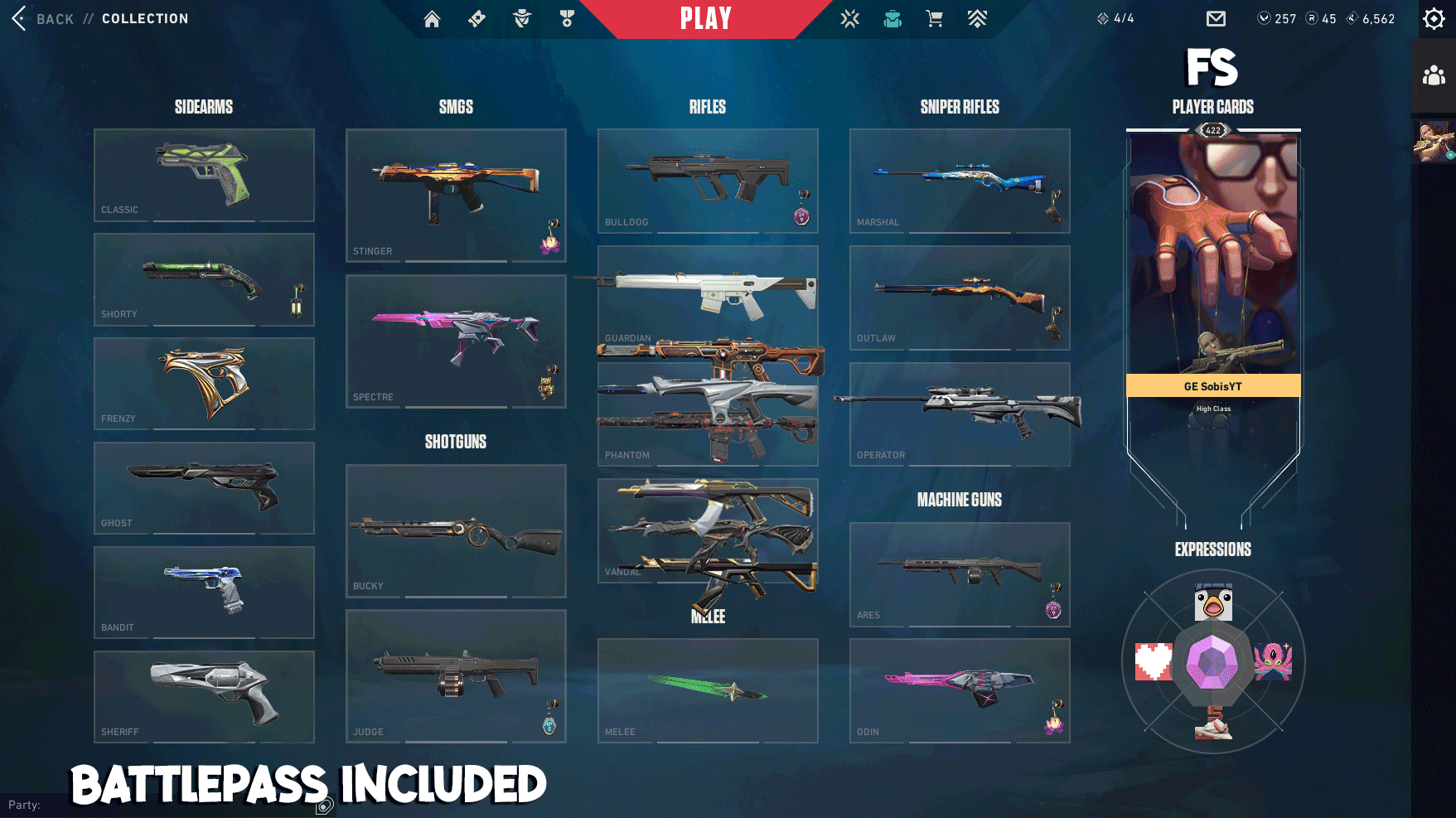 Diamond 1 account with 10 premium and 3 exclusive skins with comet battepass