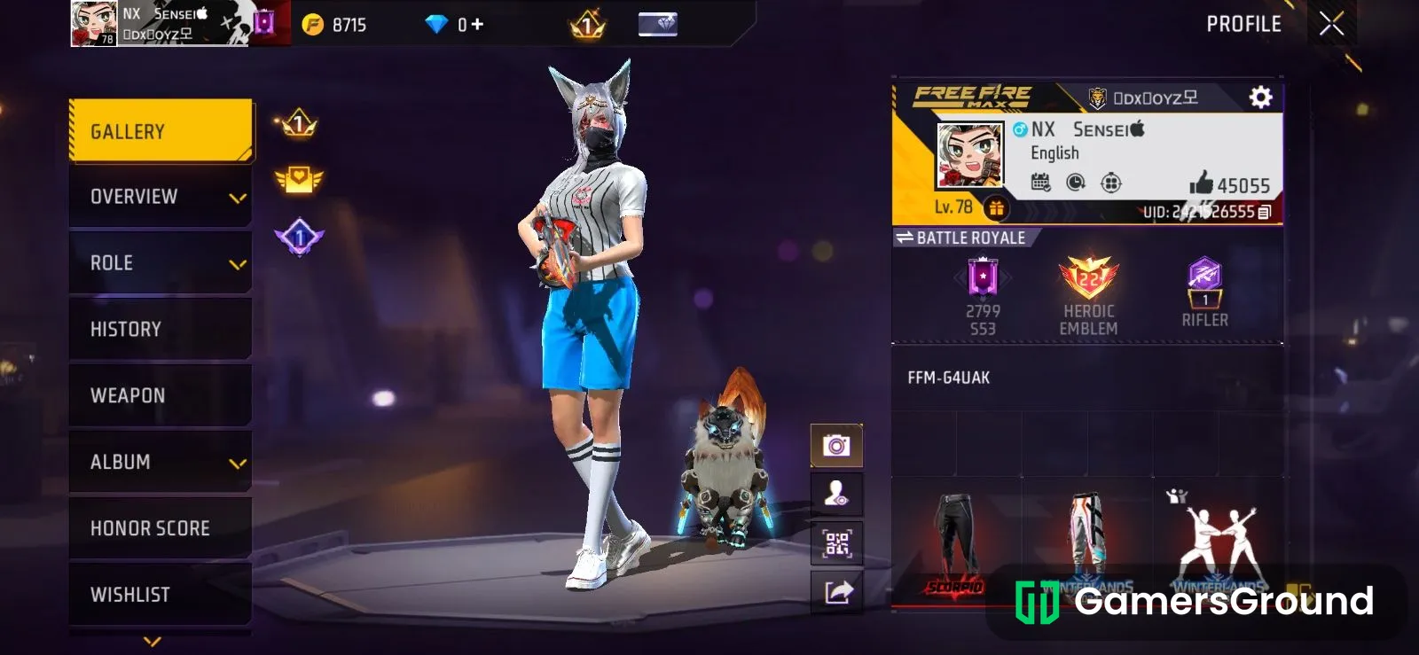 🔥 Free Fire MAX ID for Sale | Lv. 78 | 45K Likes | Rare Bundles & Premium Emotes | OG Collection 💎