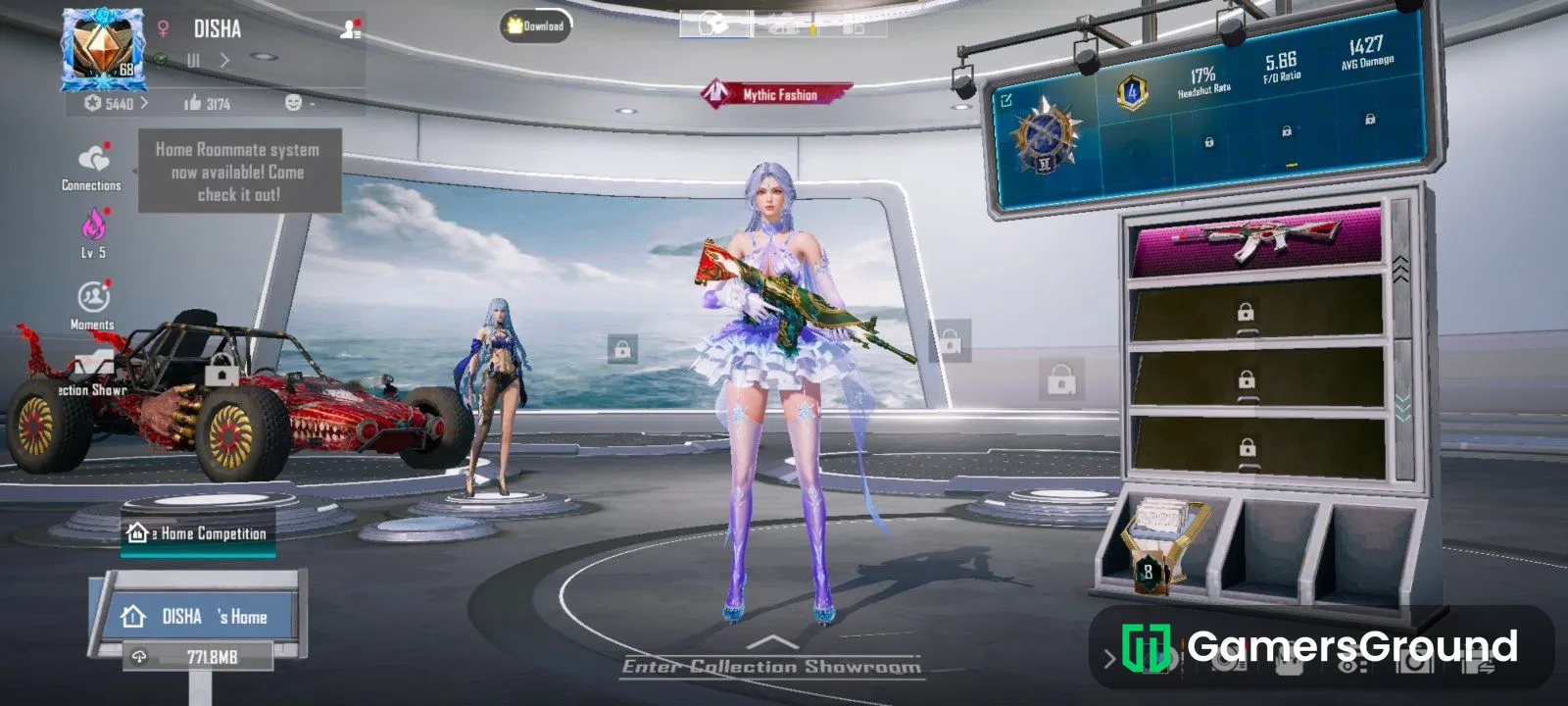 LEVEL 68, 2 ULTIMATE SET,2 X-SUTE, COLLECTION LEVEL 55, MYTHIC 70, UPGRADE 28 , GILT 2, LEGENDARY 427, RARE 335