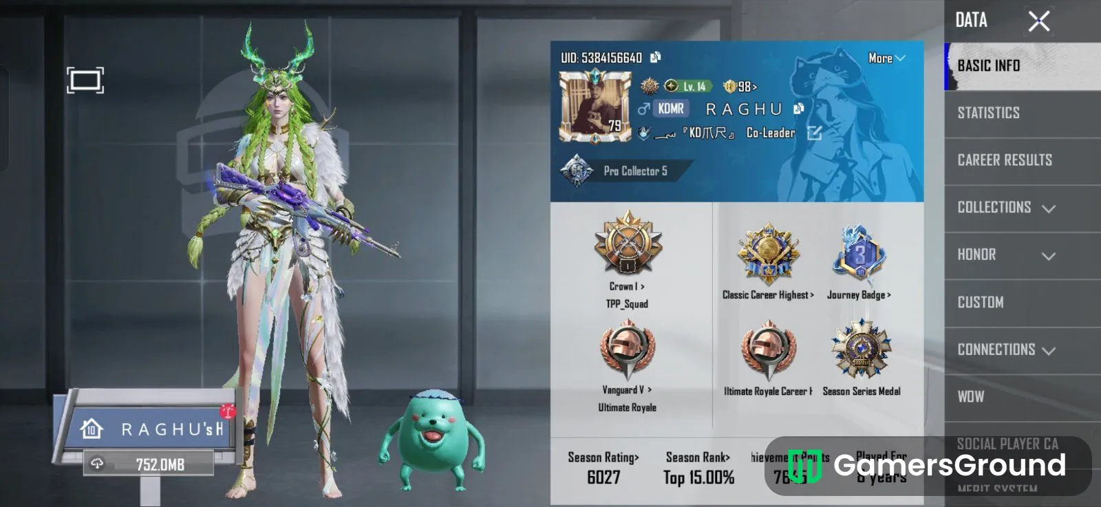 Premium account with level 7 glacier