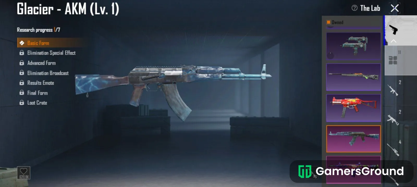BGMI id with m416 fool and akm glacier