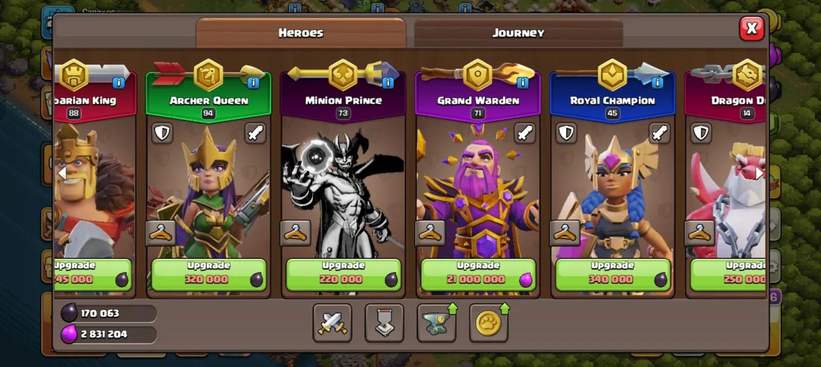 th17 account with maximize epic equipments