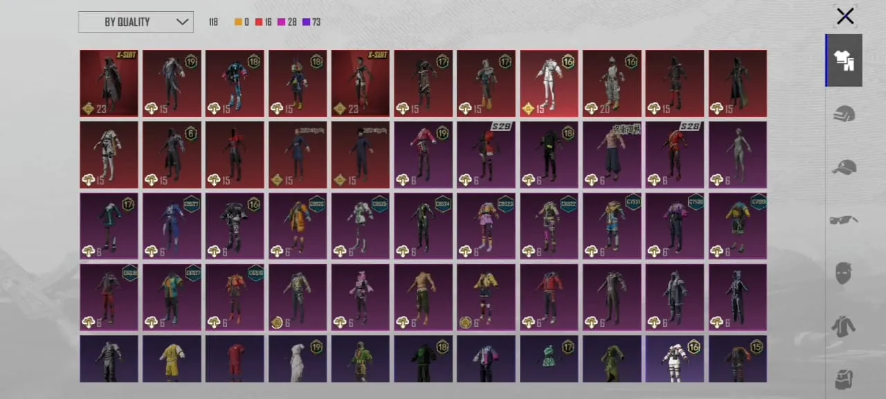 68 lv account with good collection and 2 xsuit