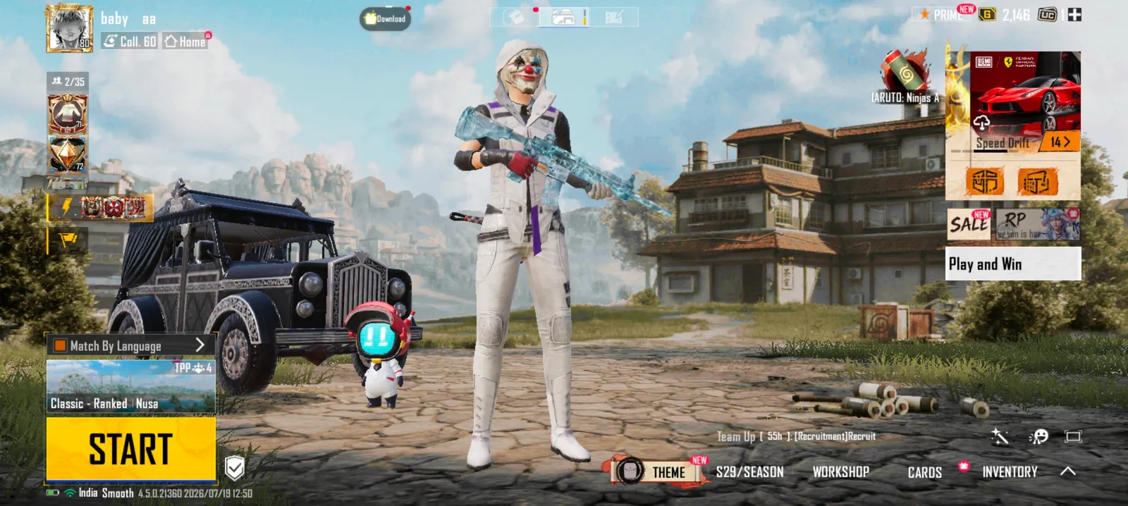 BGMI GLACIER ACCOUNT SELL