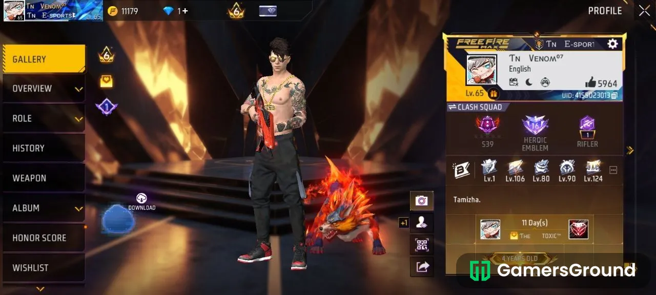 NEED URGENT SALE | Great account | 13 evo gun | 61 emotes