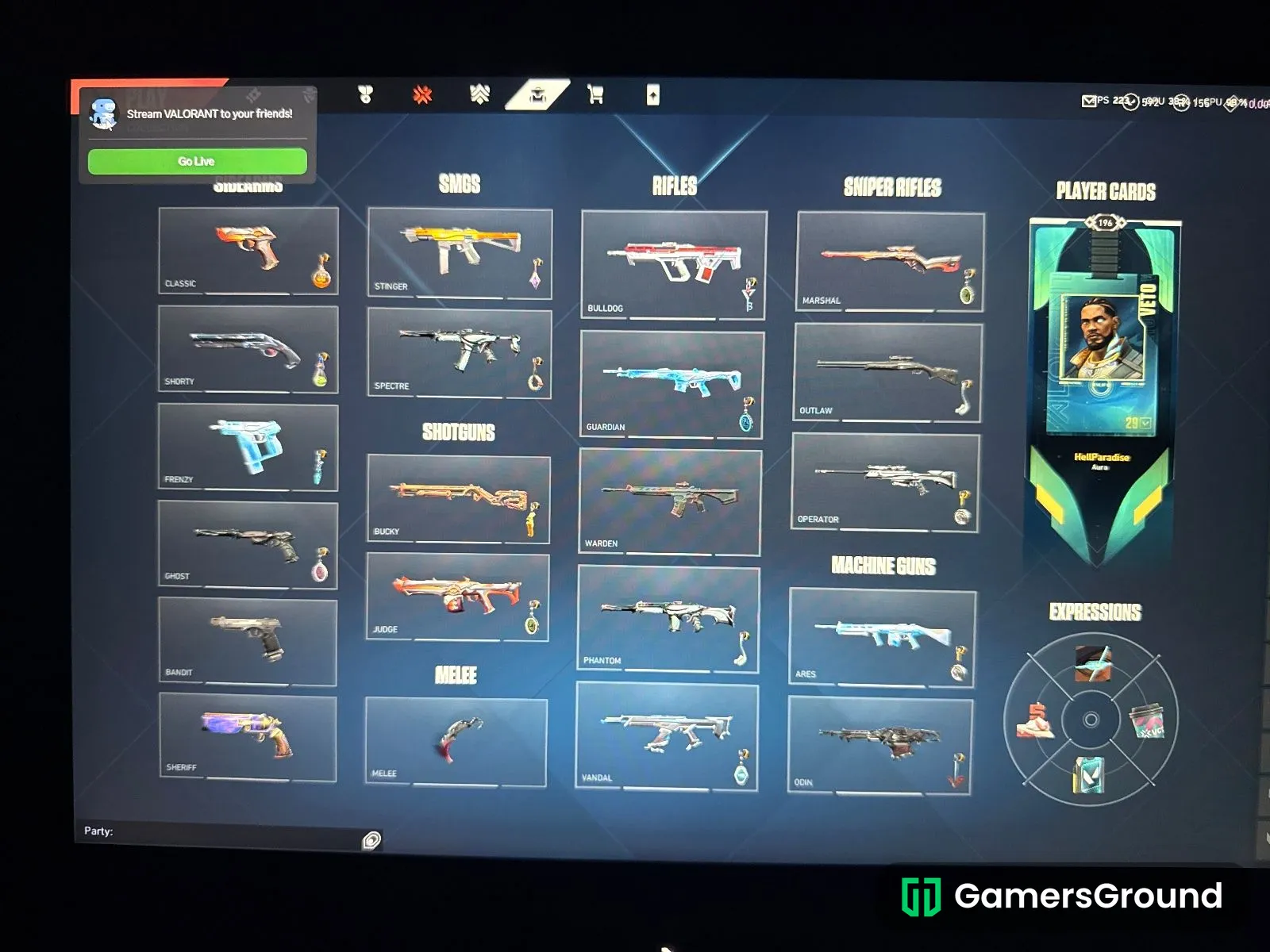 Platinum accounts with rare skins