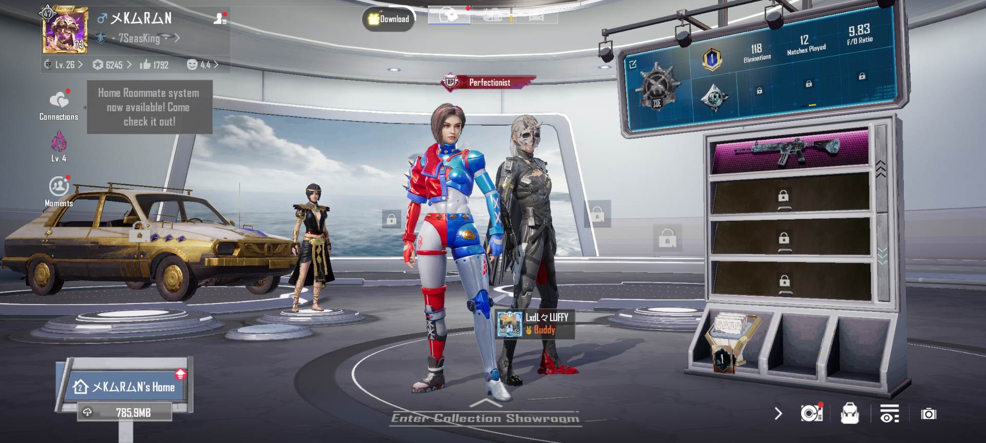 RP ACCOUNT ,Guns skins , m4 glacier and more, mythic outfits , ace dominater , 6 year old account