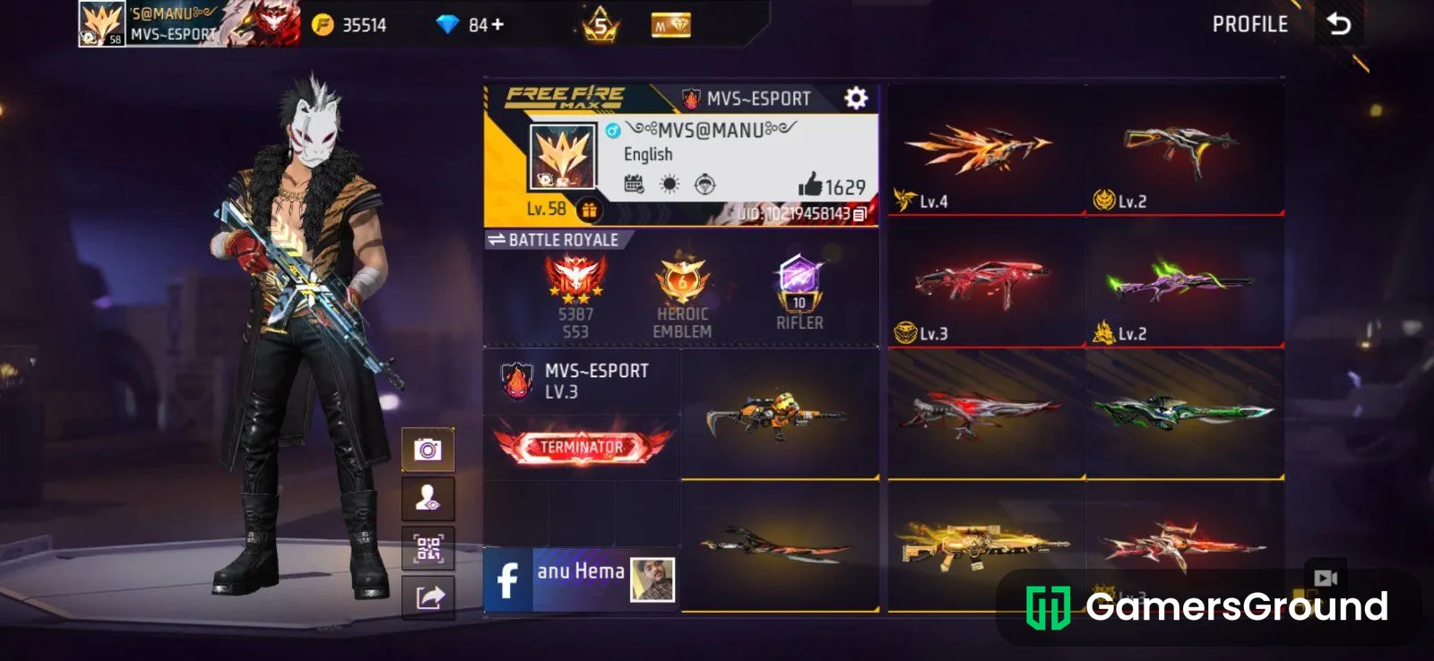 Freefire ID for sale