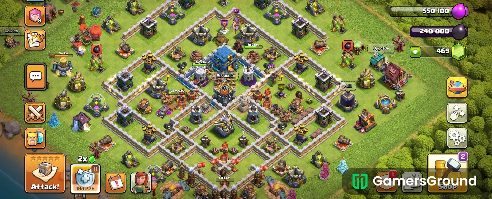 Fully Maxed TH12 Account| 469 Gems | Free Name Change | Supercell ID Clean