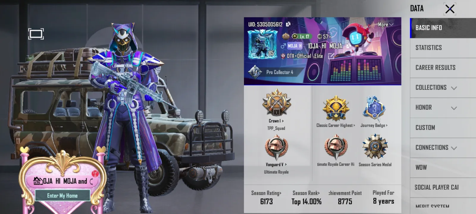 85 level , 8 years old account, most of the royal passes are there.