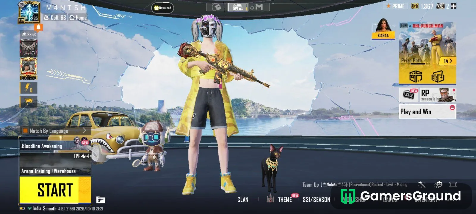 ACCOUNT LEVEL 85  BGMI Account 🔥 2 X-Suits | Dark Raven 4-Star | Multiple Level 4 Upgradable Gun Skins