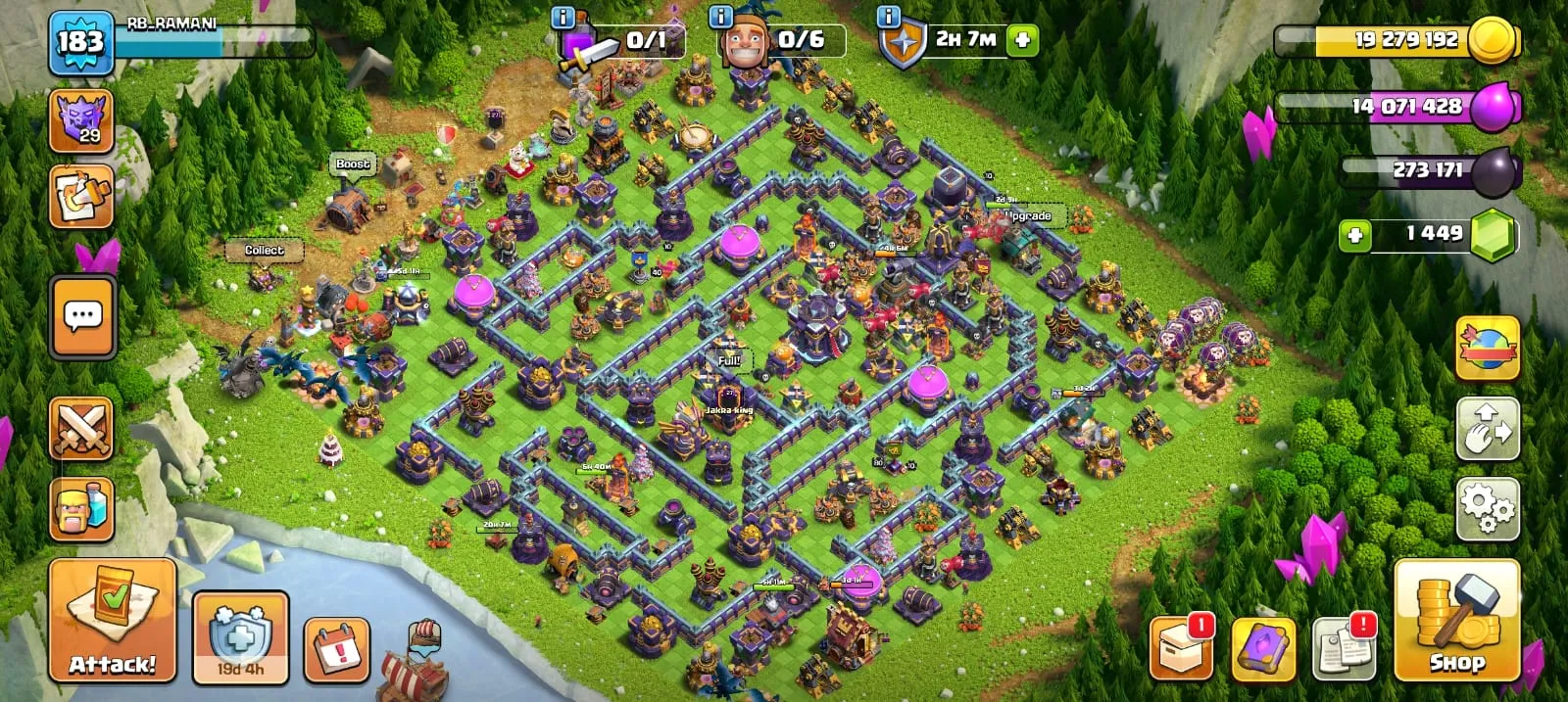 🔥 TH15 MAX Account | Near-Max Heroes | India | Strong Base | Instant Transfer 🔥