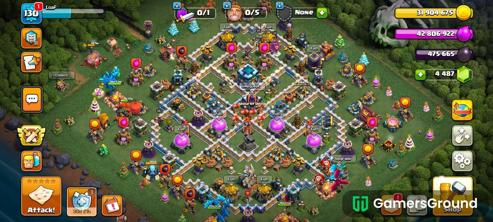 Clash of clans th 13 acc sell