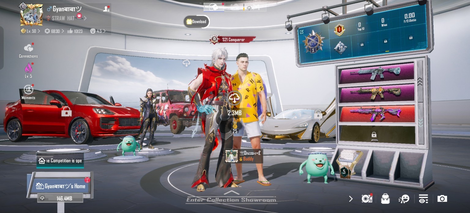 BGMI Premium Account for Sale – Mythics + Glacier M416 Your BGMI account level 79collection level is 70, gilt suit 8, X-Suits 10