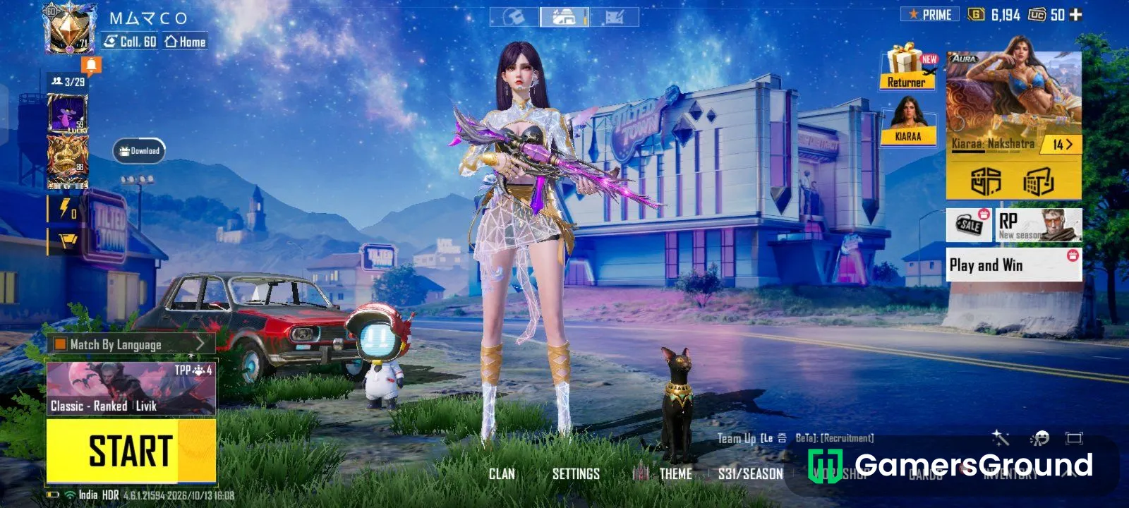 ACE DOMINATOR ACCOUNT UPGRADED GUN AND OUTFIT AND CAR