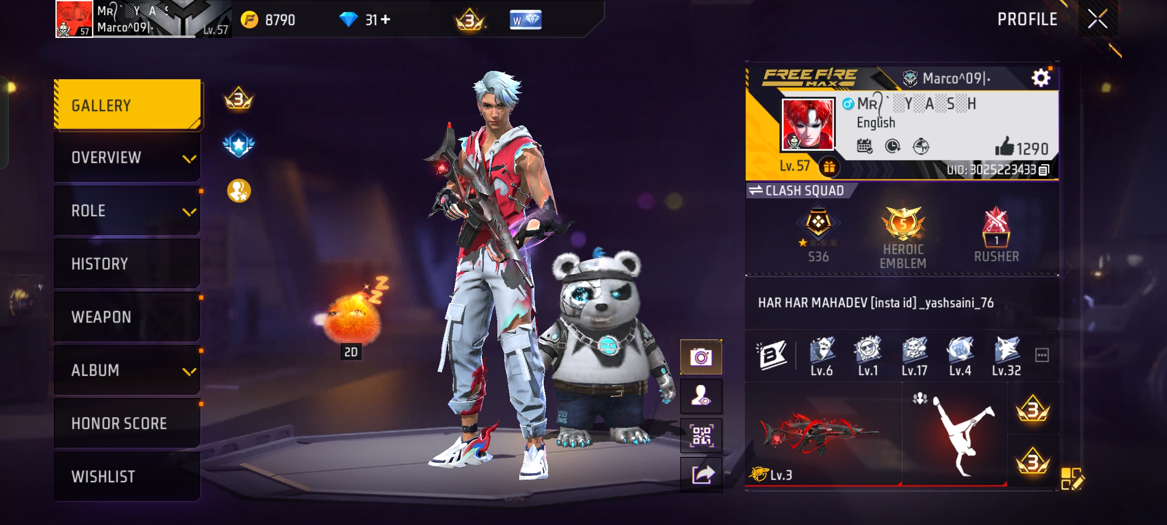 💥 OG FREE FIRE MAX ID FOR SALE | Google Linked | 30+ Bundles | Hyperbook | Evo Gun 💥