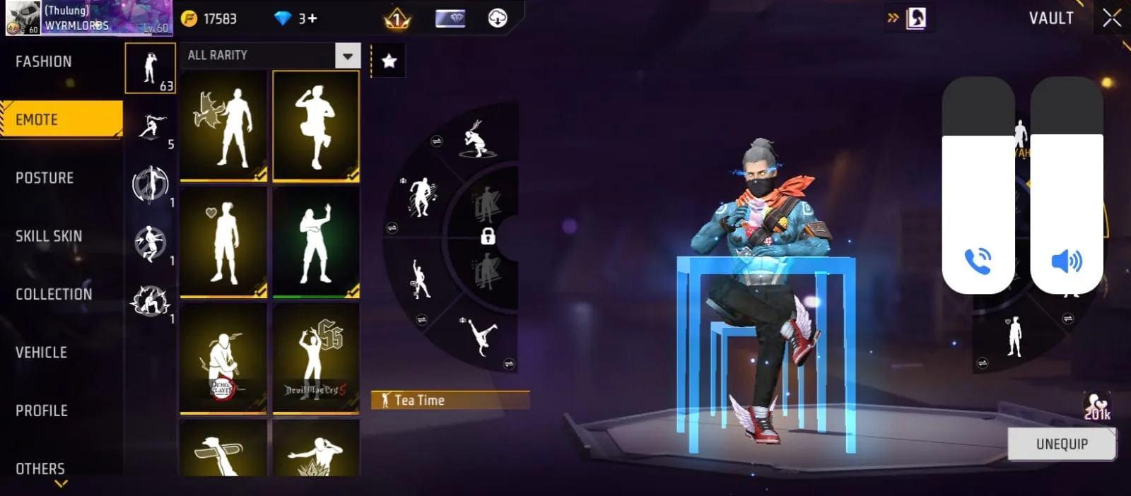 Free fire exclusive collection