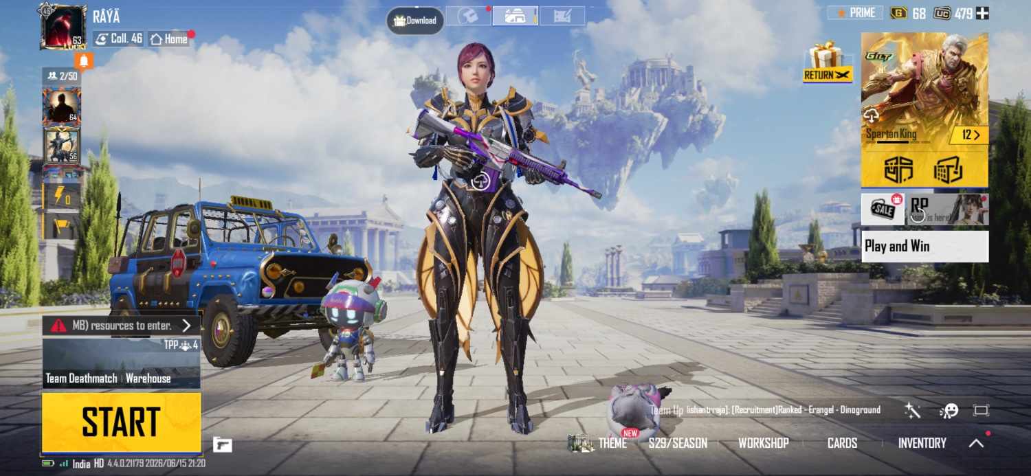 🔥 BGMI Premium ID Sale | Lv 63 | 2 Mythic Outfits | Lucky Coin Dress | Upgraded Gun Skins | Cat Buddy