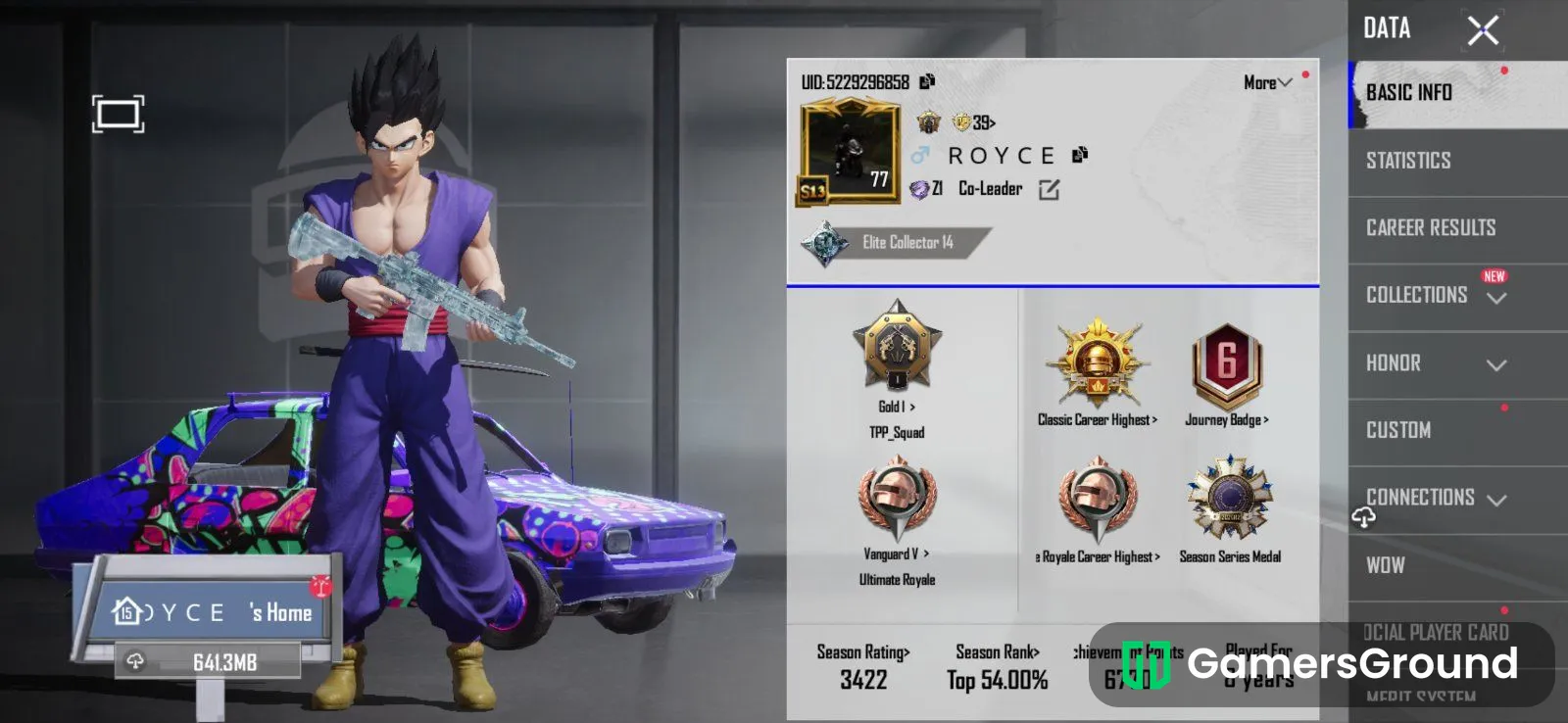 Max Glacier M416 + S13 Conqueror BGMI Account For Sale