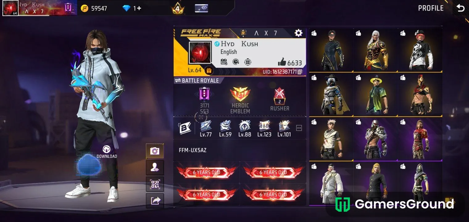 6 years old account