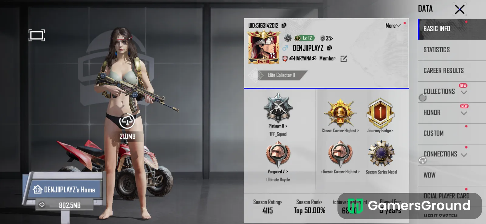 Conquerer rank account With rare gun skins