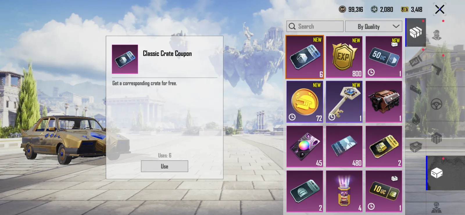 Level 73, 8 years old account