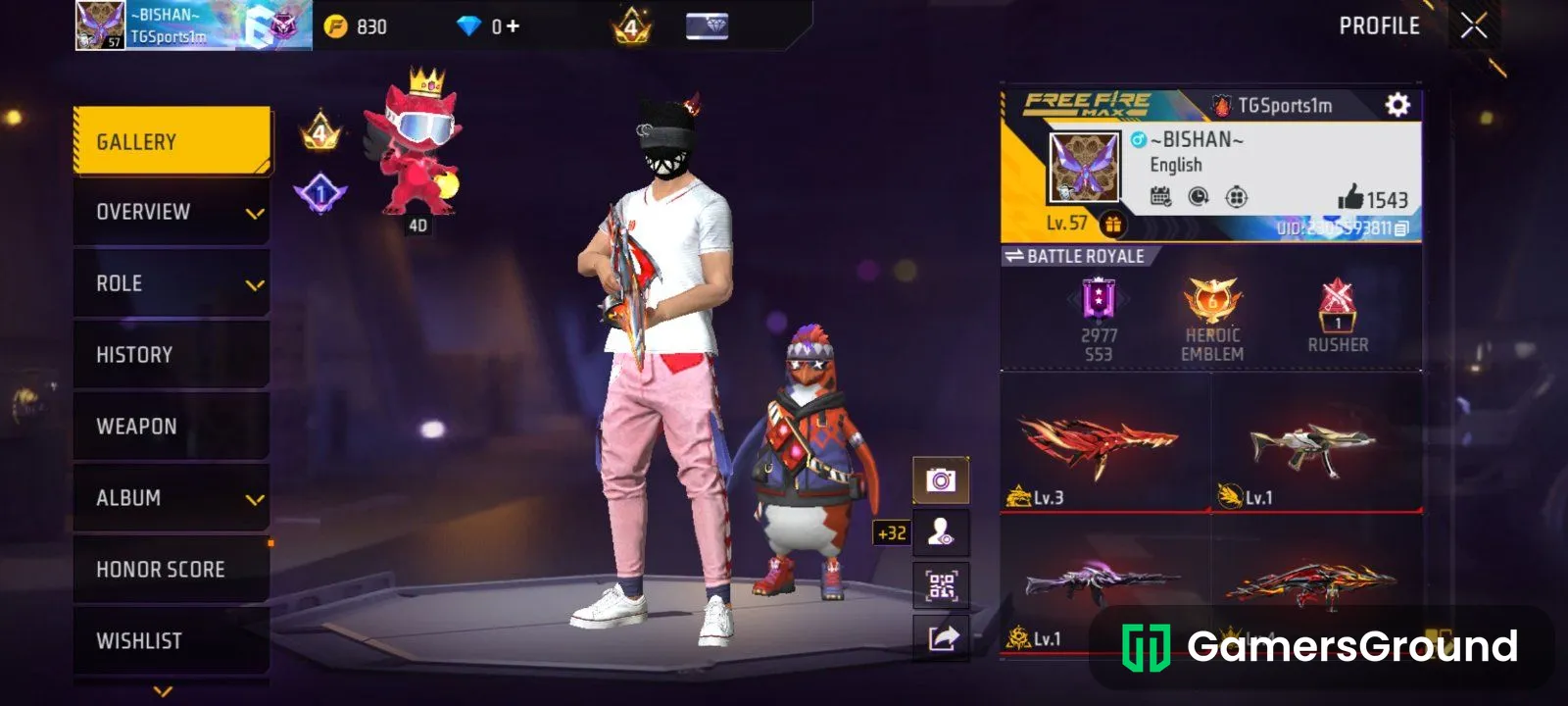 Free fire id for 600