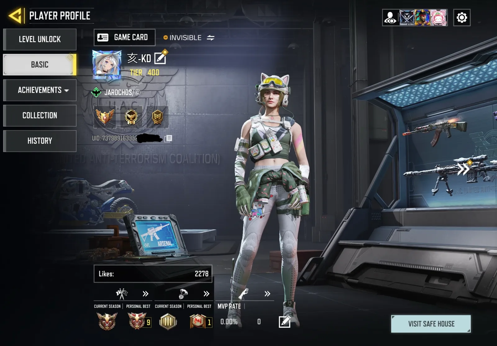 COD Mobile Lv.400 | Legendary MP | 34K+ Kills | 1 Mythic skin | 11 legendary skins | 190+ Epic Skins | Veteran Account