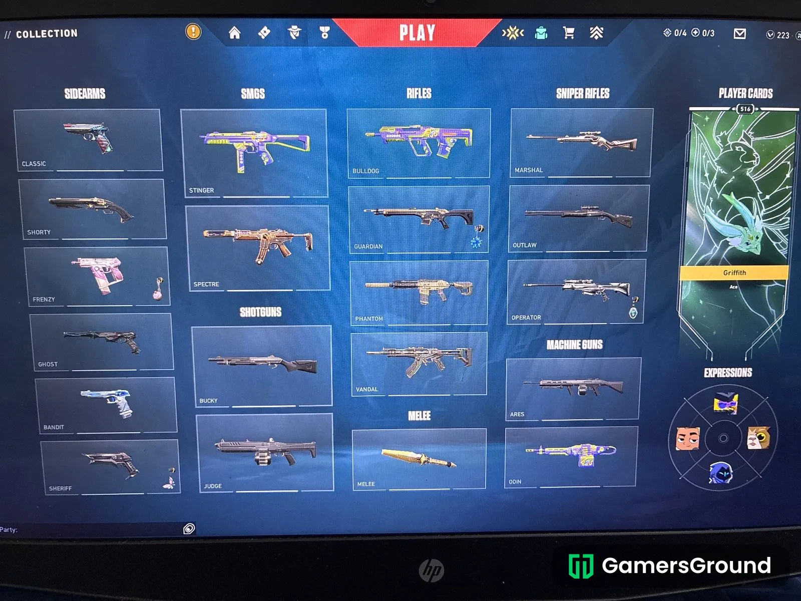 Peak P3 account with 13 premium skins