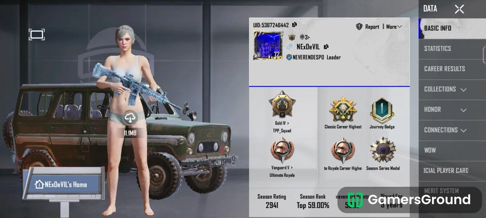 BGMI GLACIER ACCOUNT IN BUDGET