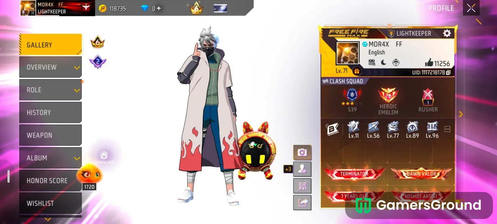 LEVEL 71 ( 7YRS OLD ACCOUNT ) RARE COLLECTION
