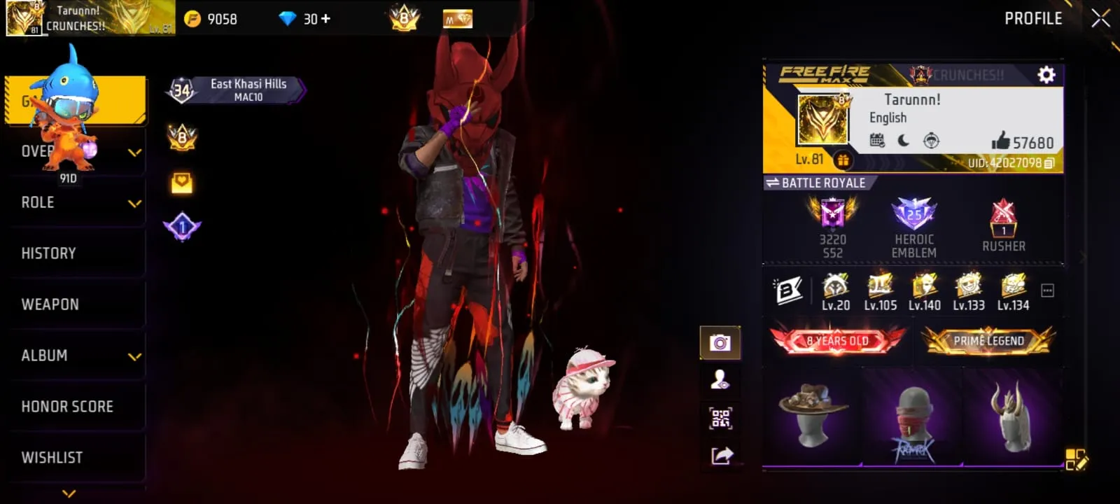 🔥 8-Year-Old OG Free Fire ID | 8-Digit UID | Season 4 to All Elite Passes | Golden Pass S4,S5 | 802 Vault | Max M1887, Famas, UMP + Ragnarok Mask! 🔥