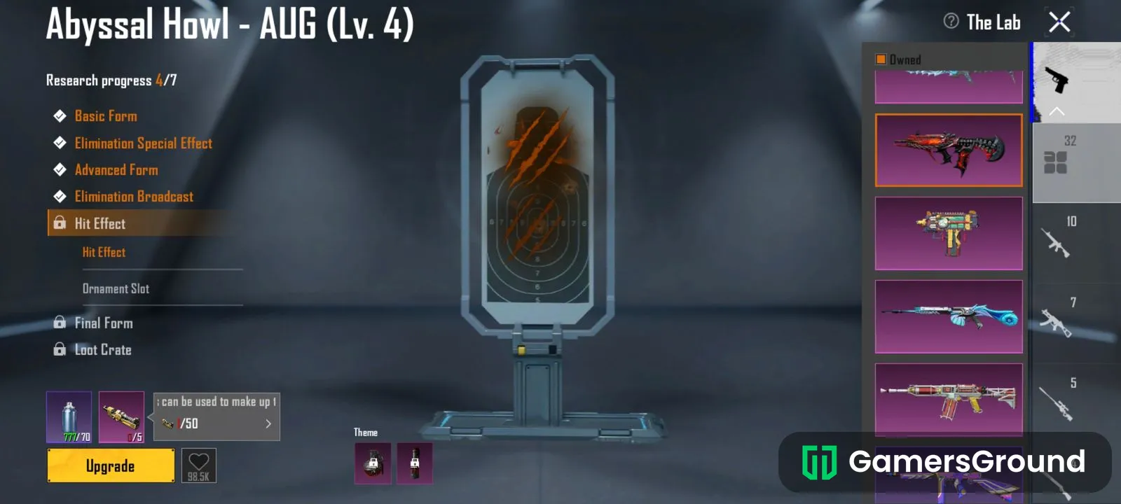 Account level 78 , 5 x suit ,2 ultimate set , 32 upgradable gun skin