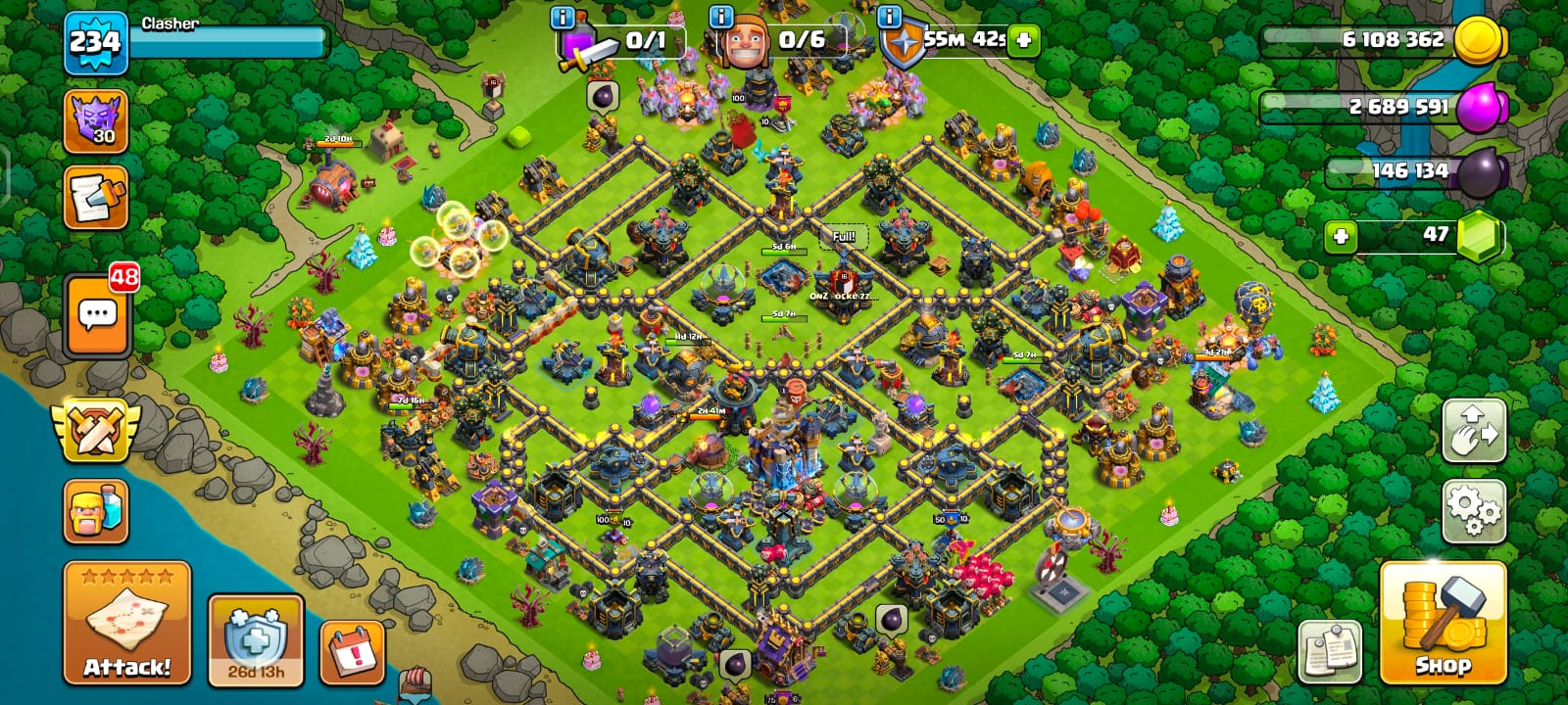🏰 Clash of Clans TH18 Account For Sale 🏰