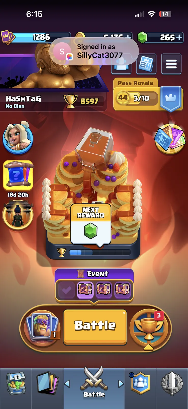 Clash Royale Account – 8,597 Trophies | High-Level Account | Instant Transfer