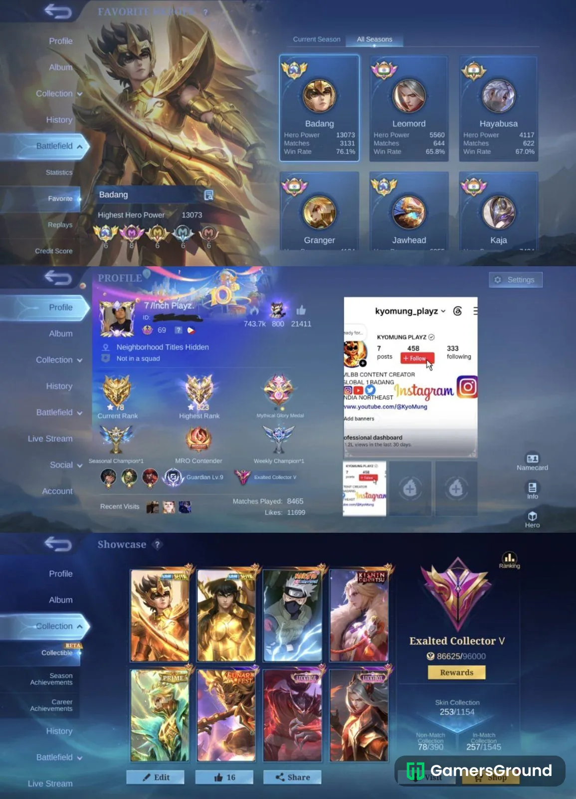High winrate and rank acc