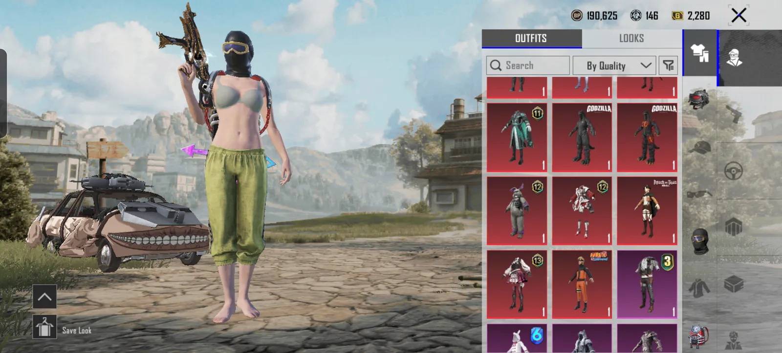 BGMI ACCOUNT STACKED