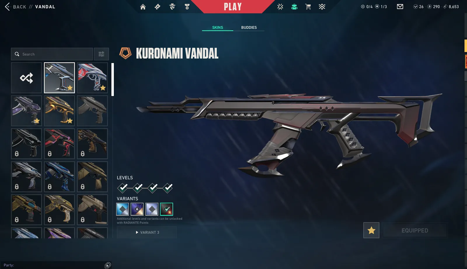 VALORANT Level 182 | Platinum 1 Peak | Kuronami + Reaver + Gaia + Neo Frontier + Champions 2024