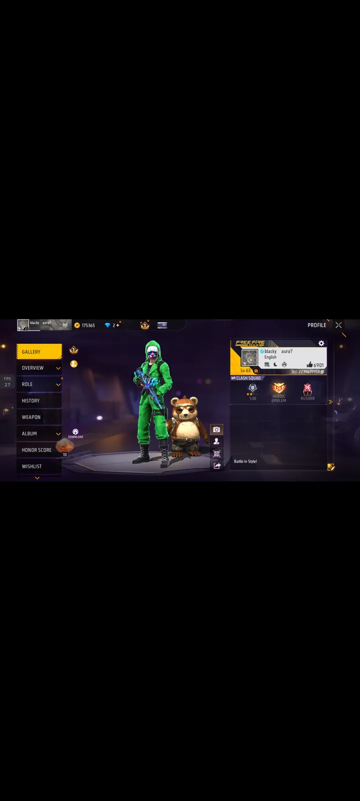 I can't show whole id because the screenshot limit is 10