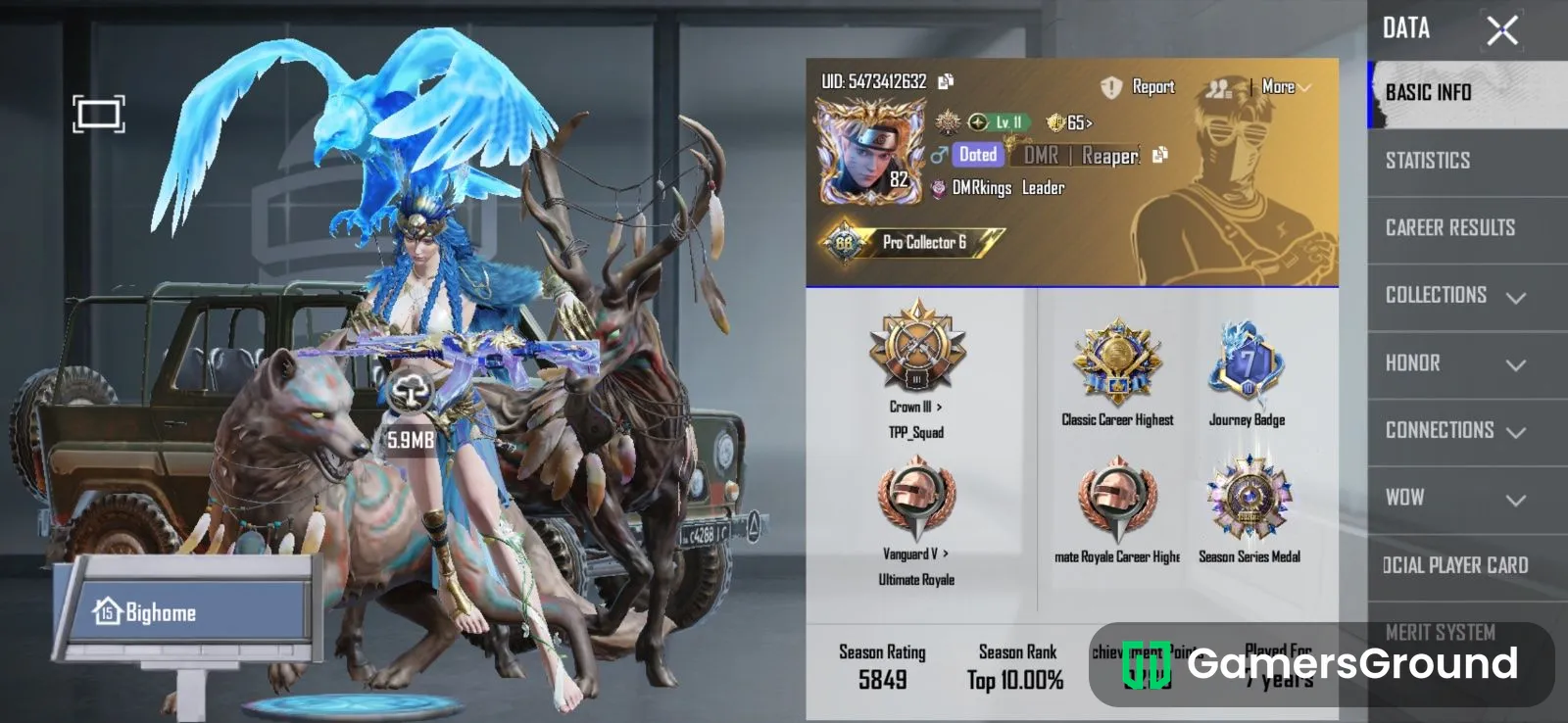 8 year id with 82 level and 66 collection level with 2 new druvaen x-suits