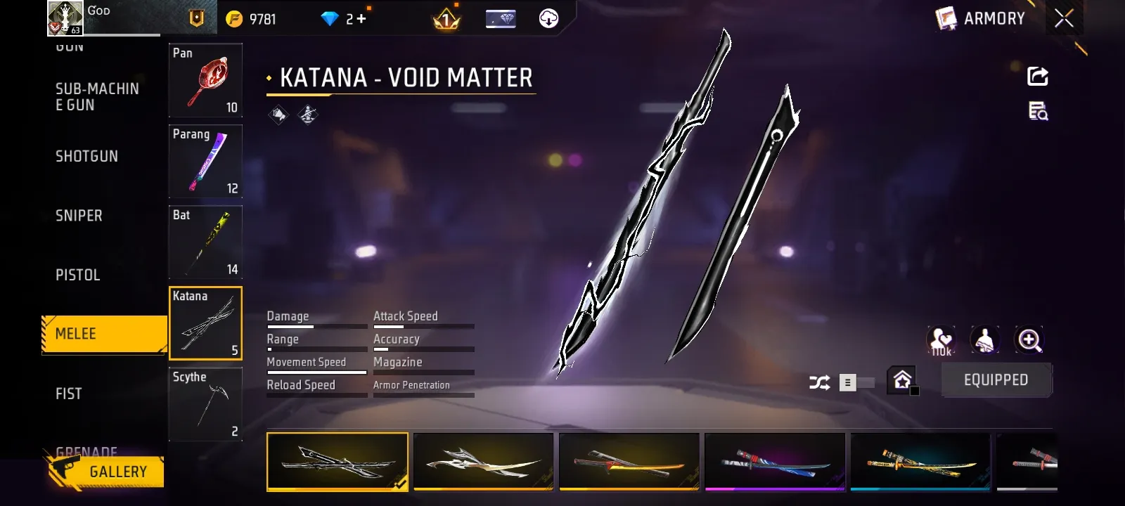 Free Fire Account for Sale - [63] with Rare Skins & Bundles