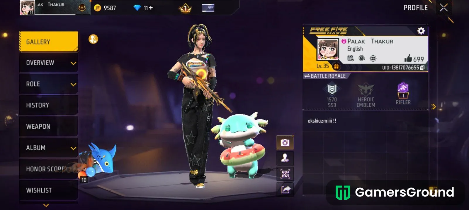 Just contains 4 cutee female bundless nd the unicyclist emote