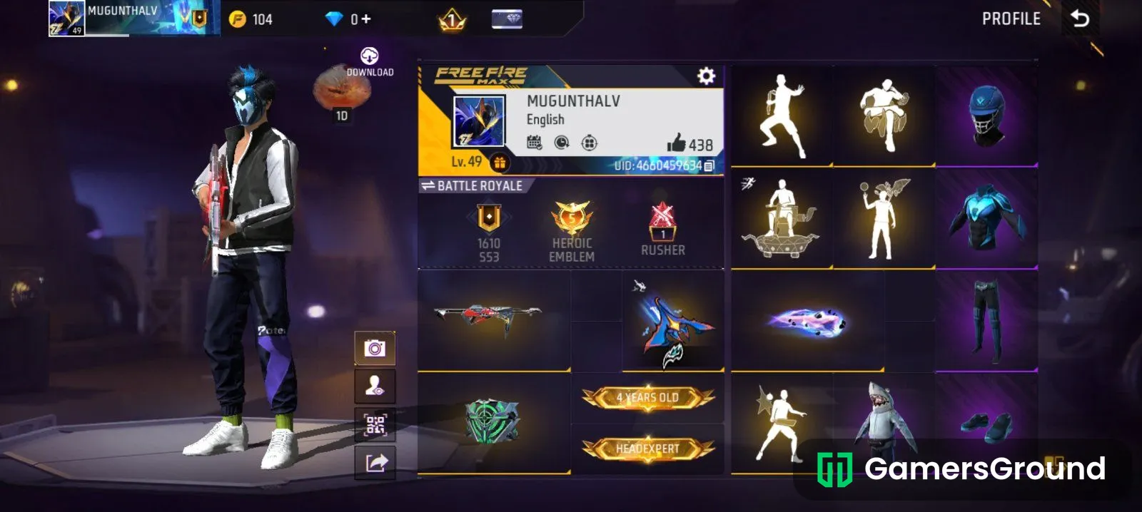 Free fire account