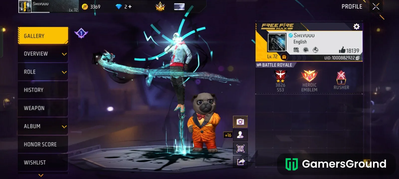 Free fire I'd available