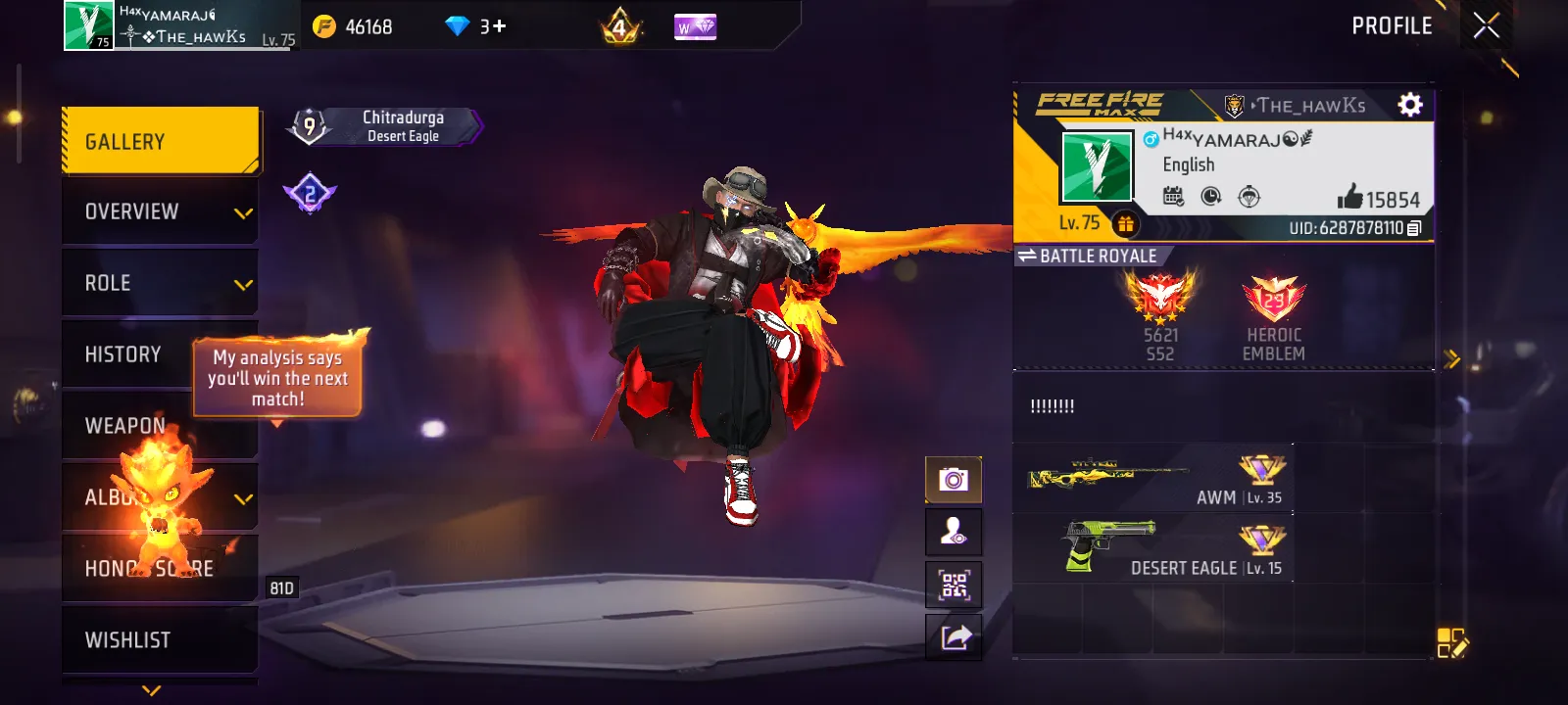 4 years old with rare items , gun skins and emotes