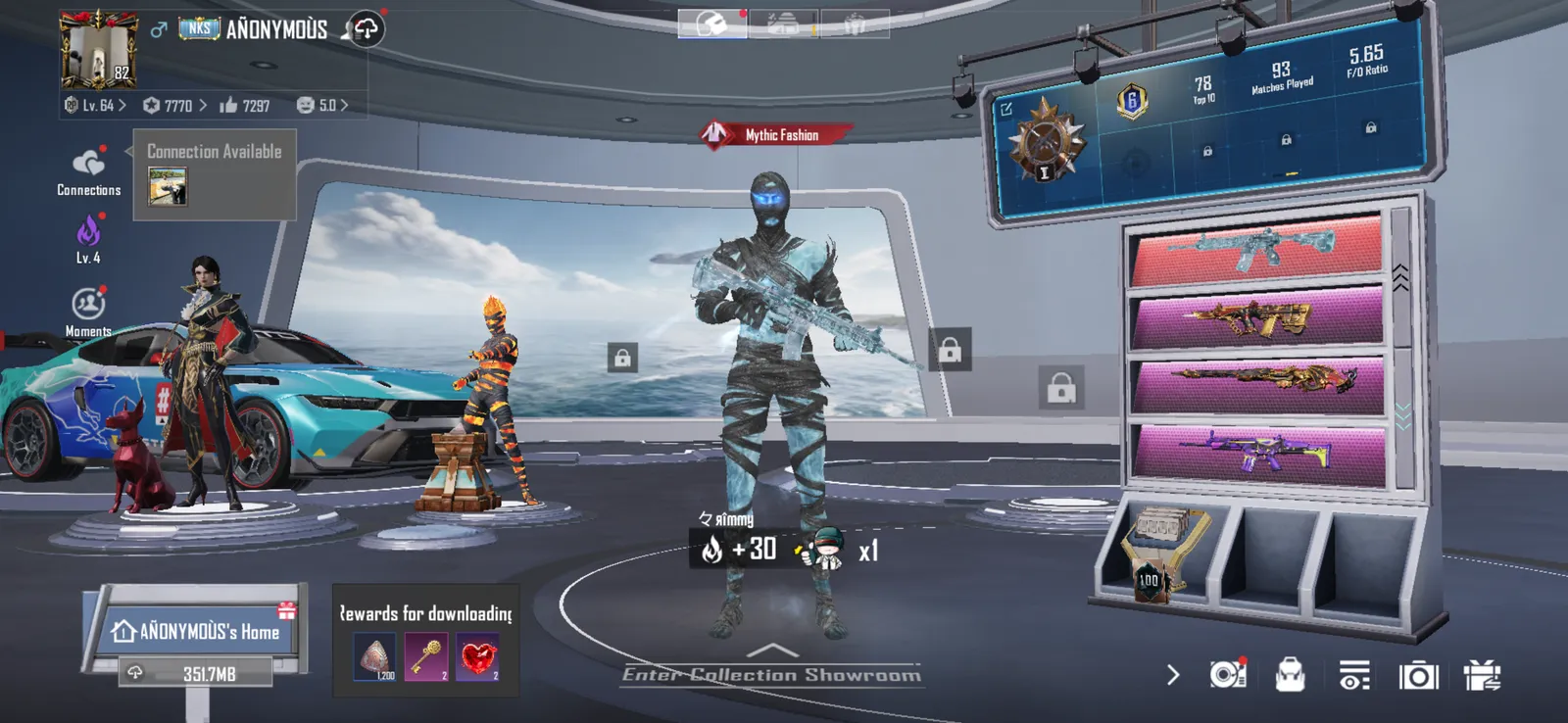 Bgmi account for sale 2019 account lvl 82 And collection  lvl 61