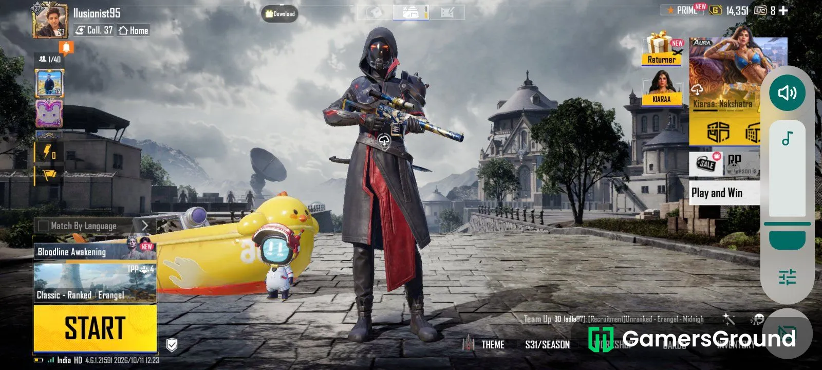 Ace account with skins