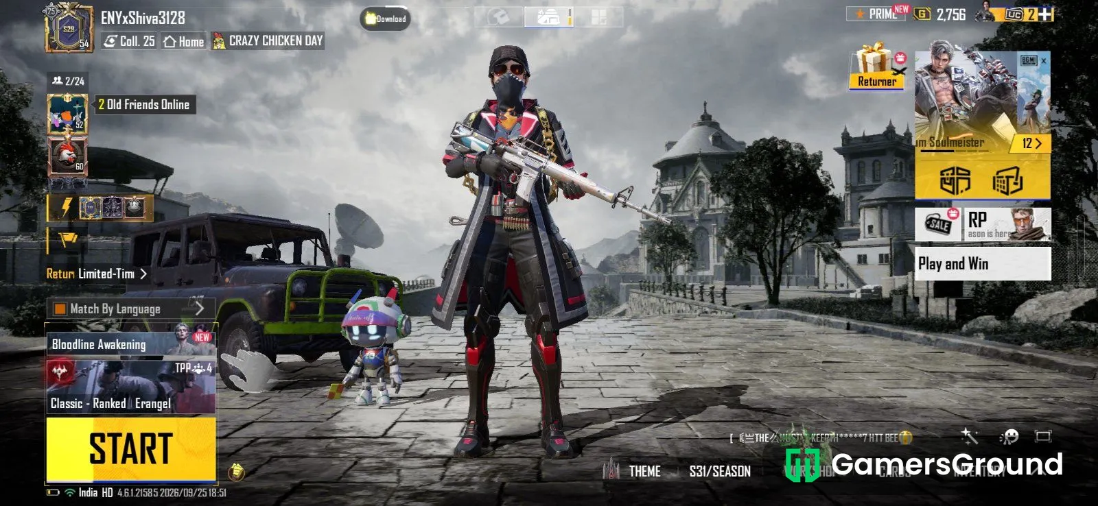 BGMI Level 54 ID | 2 Years Old |Mythic Outfit | Ace Tier (4.4 Update) |collection level 26!